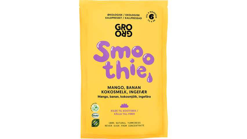 Grogro Smoothie m/Mango & Banan