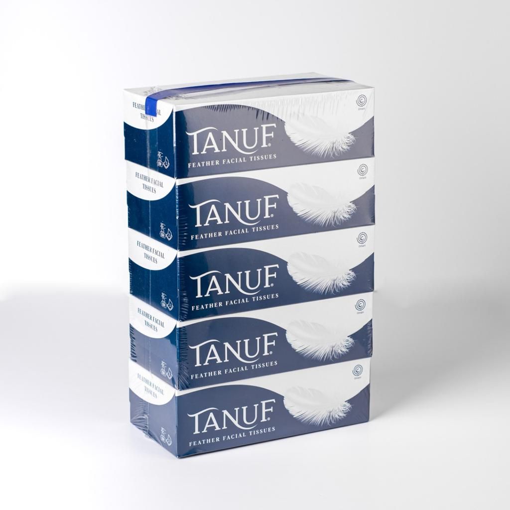 Buy Tanuf Facial Tissues 5×150 Sheets Online in Oman Talabat Oman