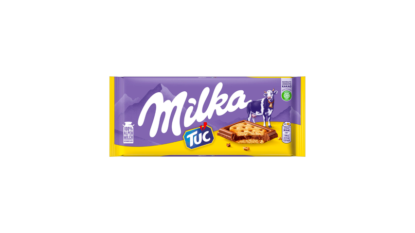 Milka Tuc Alpine Milk Chocolate with Salted Cracker 87 g