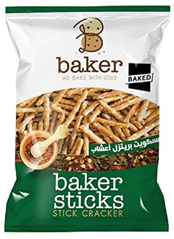 Buy Baker Biscuits Mini Pretzel Stick With Herbs 45 g Online in Kuwait