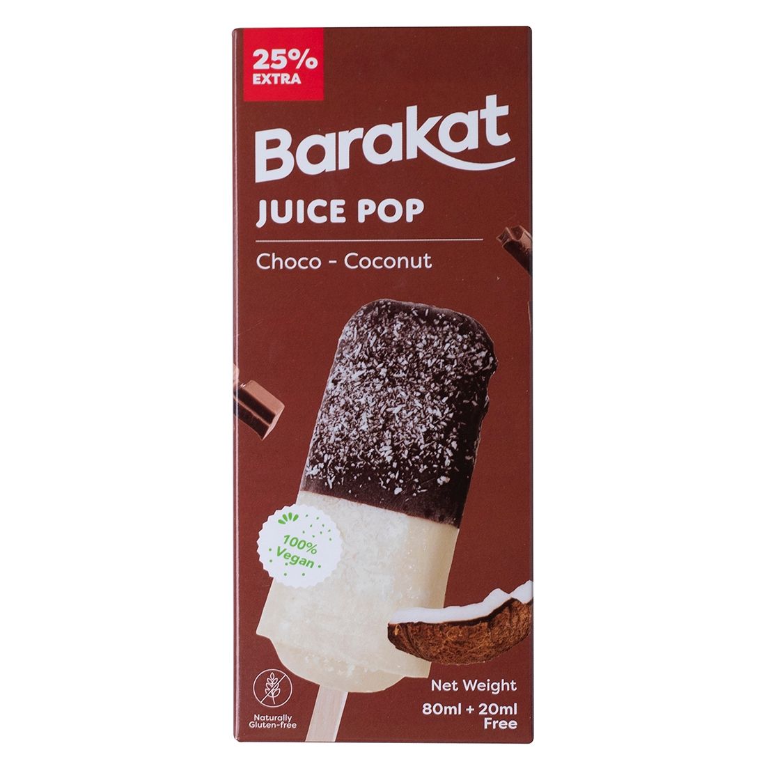 Buy Barakat ChocoCoconut Juice Pop, 100 ml Online in Oman Talabat Oman