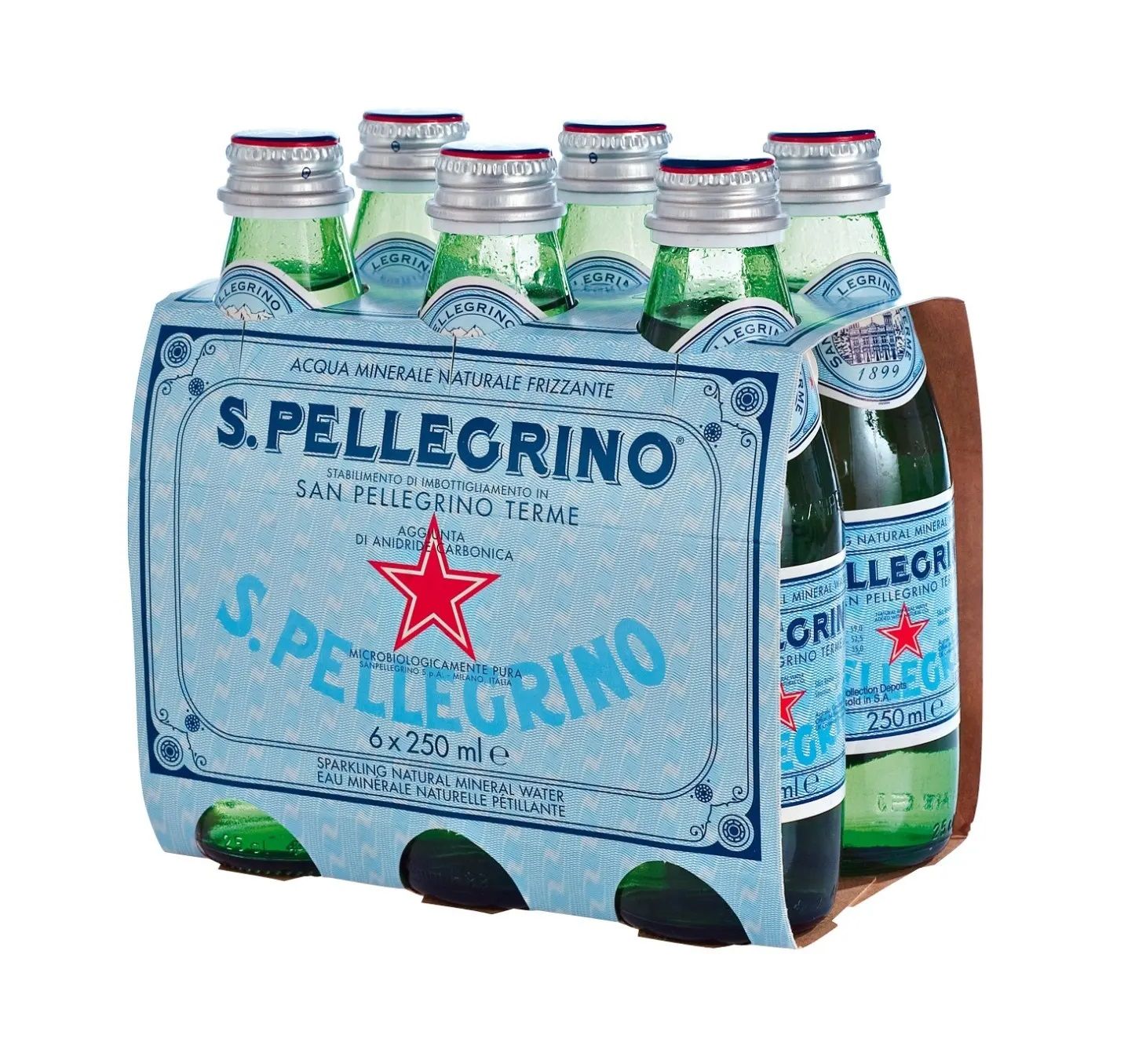 Buy San Pellegrino Sparkling Water, 6x250ml Online in Jordan | Talabat ...