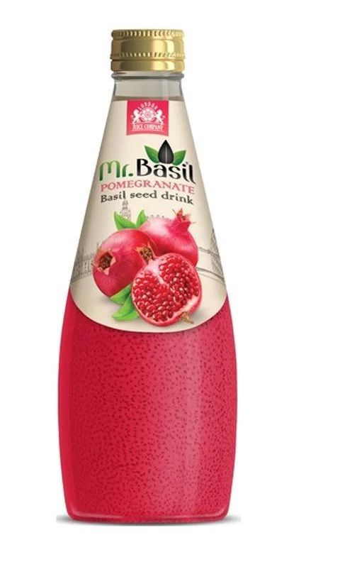 Buy Mr Basil Pomegranate Drink, 290ml Online in Kuwait | Talabat Kuwait