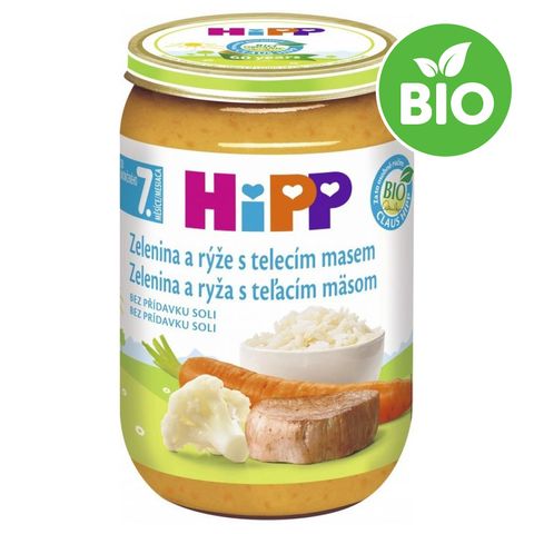 BIO HiPP Baby food vegetables & rice with veal | 220 g