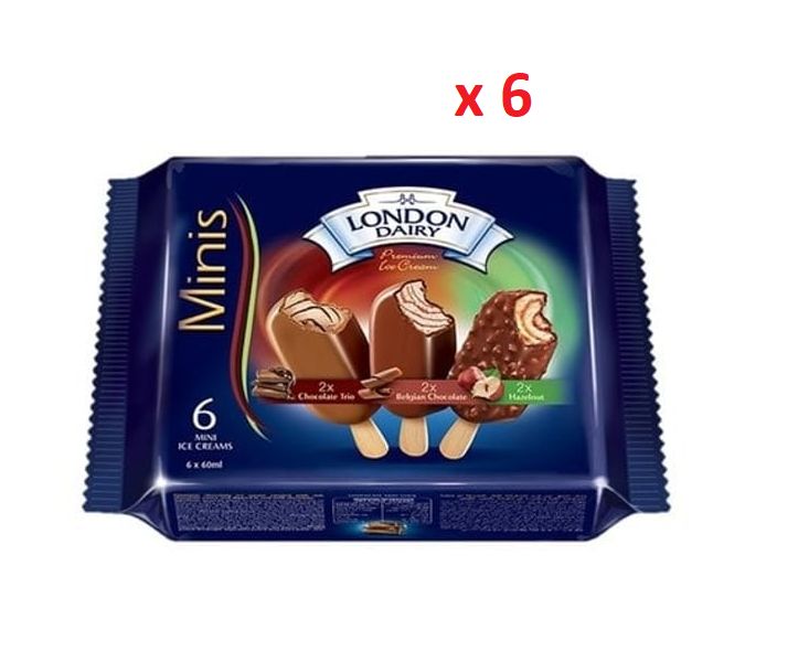 Buy London Dairy Mini Ice Cream (Choco Trio+Hazelnut+Belgian Choco