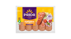 Prior Kjøttpølse Kylling & Kalkun Skinnfri | 450g