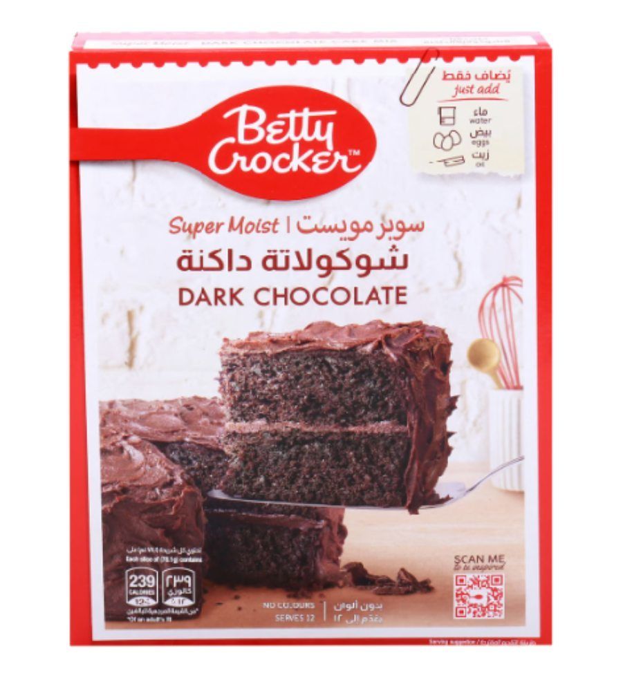 Buy Betty Crocker Super Moist Dark Chocolate Cake Mix 510g Online In Kuwait Talabat Kuwait 4049