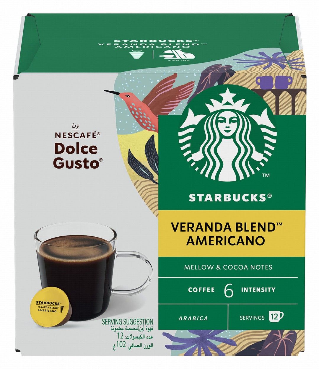 Buy Starbucks by Nescafe Dolce Gusto Americano Coffee Pods, 12 Pieces