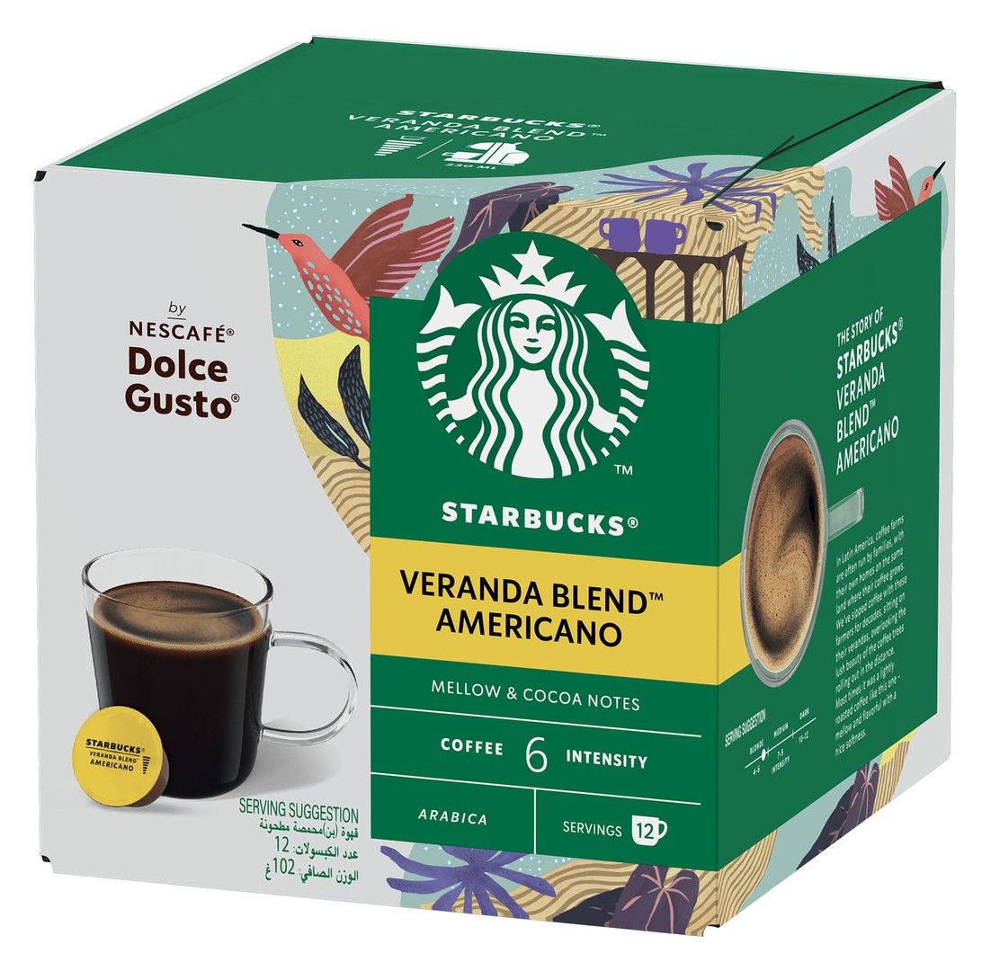 Buy Starbucks by Nescafe Dolce Gusto Americano Coffee Pods 12 Pieces Online in Bahrain Talabat Bahrain