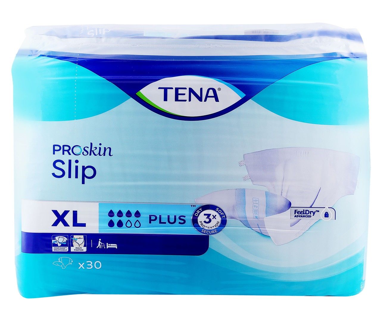 TENA Slip Plus  All-in-one incontinence adult diaper with tabs