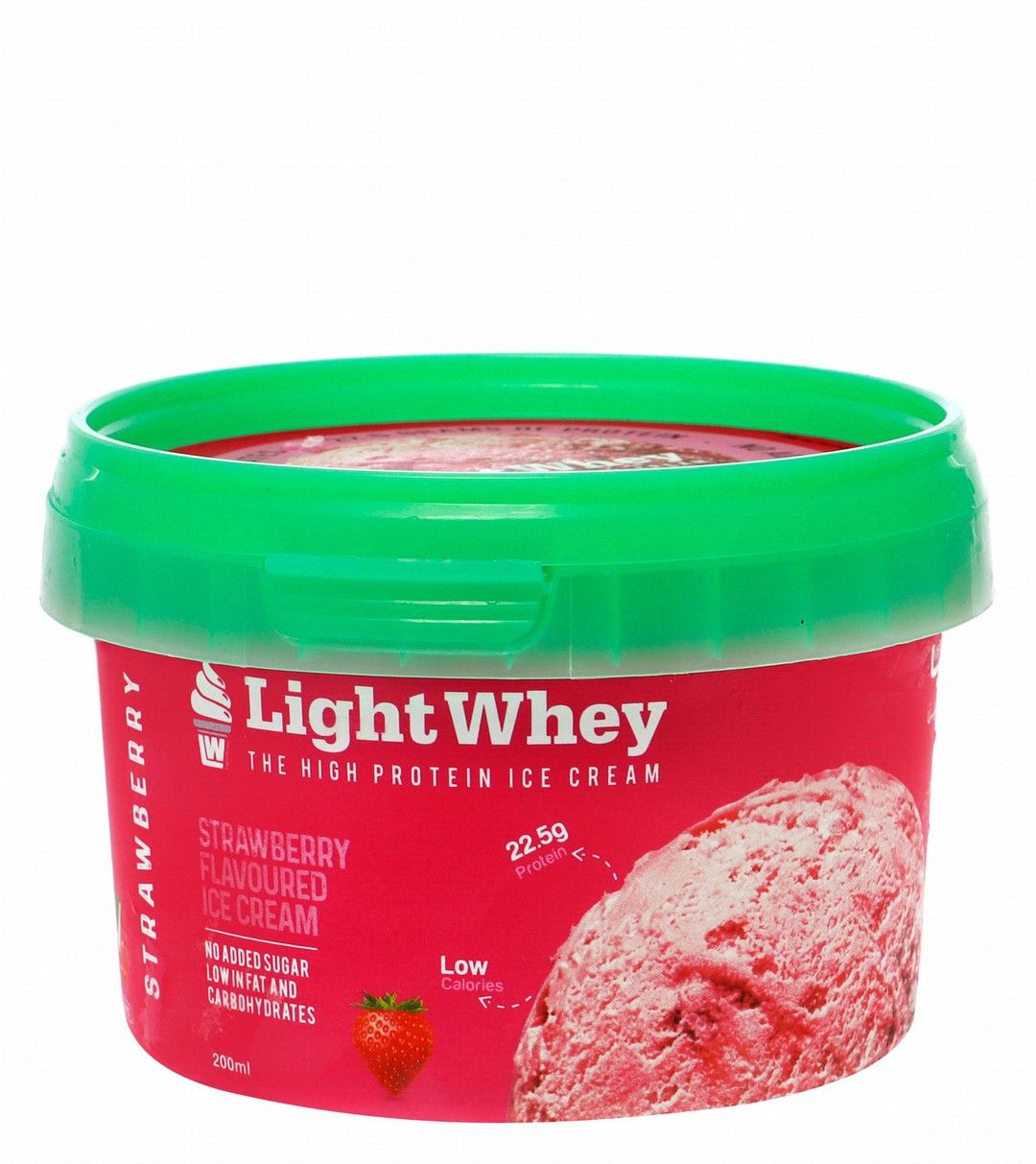 Buy Light Whey Strawberry Ice Cream Cup, 200ml Online in Kuwait ...