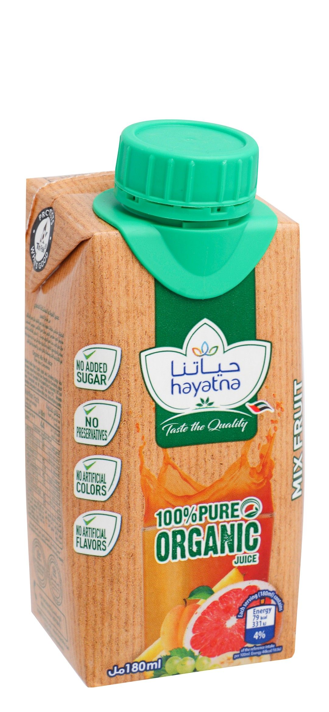 Buy Hayatna Organic Mix Fruit Juice 180 ml Online in Oman Talabat Oman