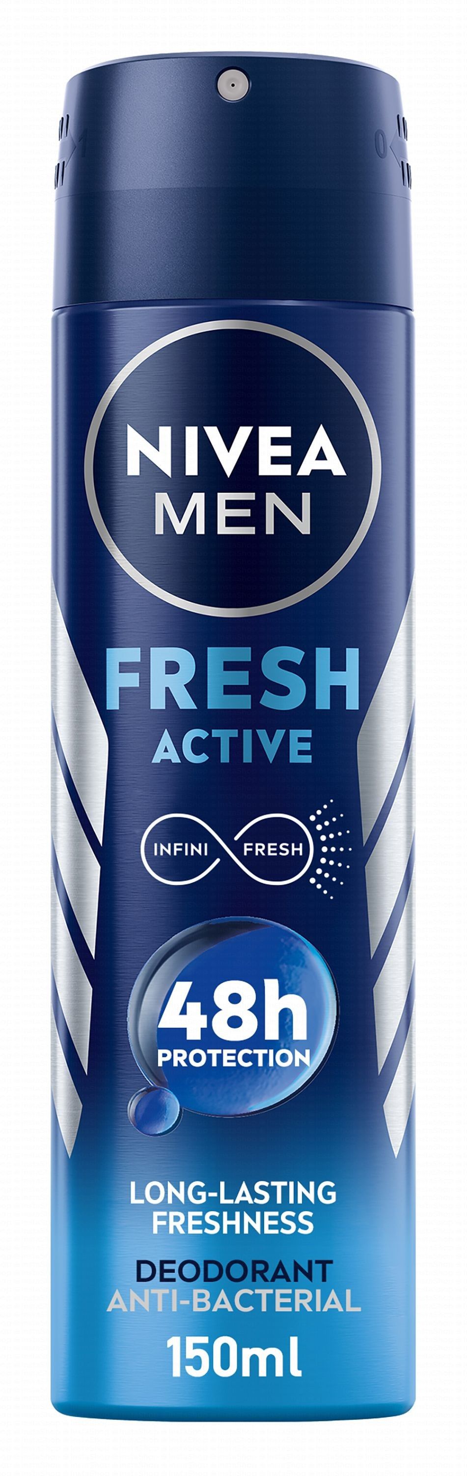 Buy Nivea Men Fresh Active AntiPerspirant Deodorant Spray 150ml Online