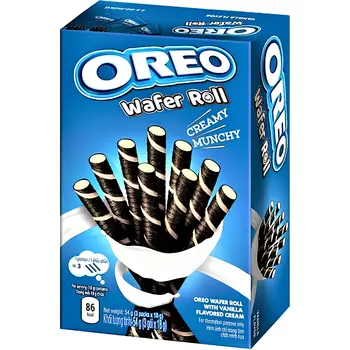 Oreo Wafer Rolls Vanilla 54g