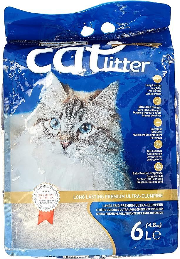 Buy Patimax Ultra Clumping Cat Litter Baby Powder Scent, 6L Online in