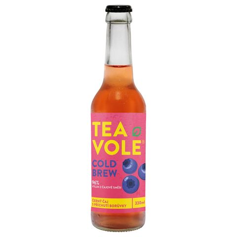 Tea Vole Ledový čaj borůvka s černým čajem | 330 ml