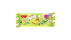 Twister Pineapple Ice Cream with Strawberry-Lemon Flavoured Water Ice Cream 80 ml