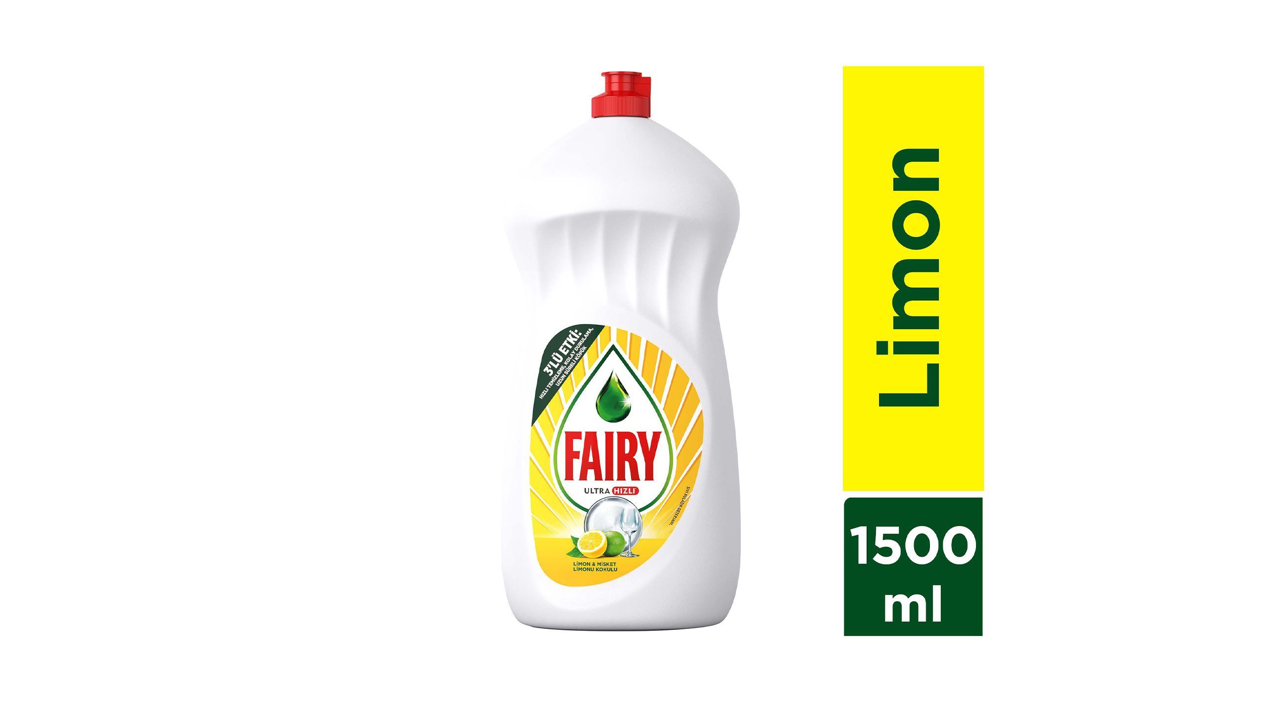 Fairy Temiz & Ferah Sıvı Bulaşık Deterjanı Limon Kokulu 1.5 L ...