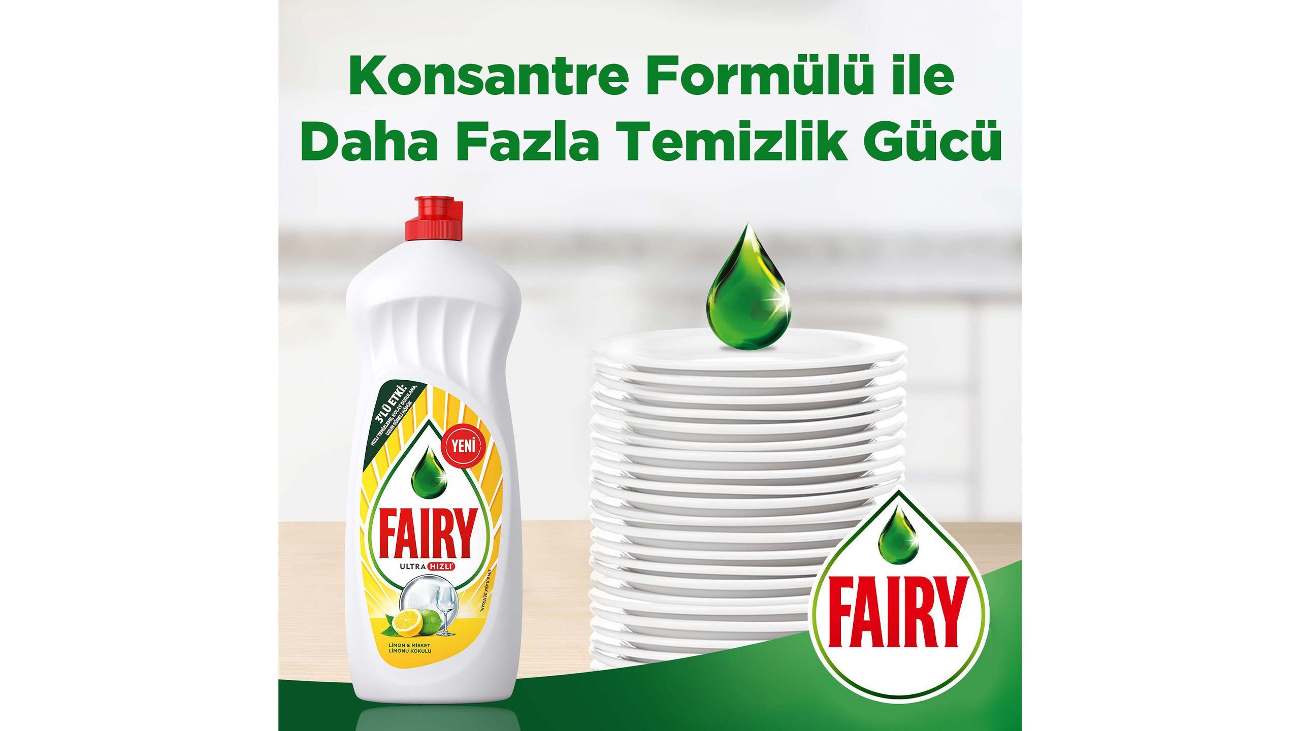 Fairy Temiz & Ferah Sıvı Bulaşık Deterjanı Limon Kokulu 1.5 L ...