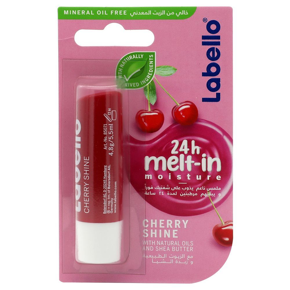 Buy Labello Cherry Shine Moisturising Lip Balm, 4.8g Online in Kuwait ...