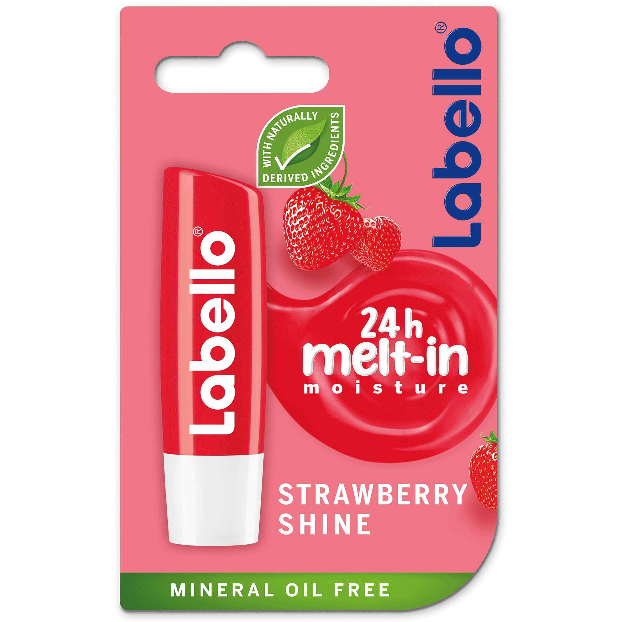 Buy Labello Lip Balm Moisturising Lip Care Strawberry Shine, 4.8g ...