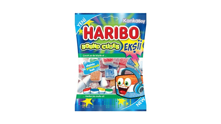 Haribo Ekşi Sound Cubes 70 g - yemeksepeti.com