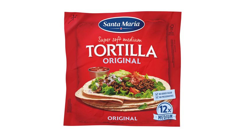 Santa Maria Tortilla Original Medium 480g