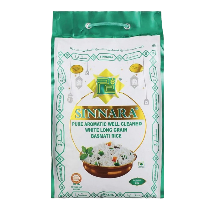 Buy Sinnara Basmati Rice 5kg Online in UAE | Talabat UAE