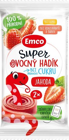 Emco Super ovocný hadík jahoda | 20 g