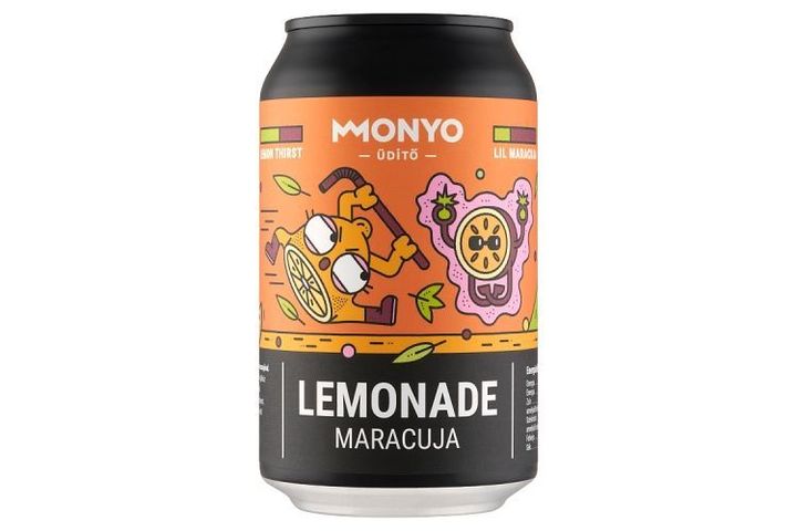 MONYO Craft Soda alkoholmentes, szénsavas kraft üdítőital maracujával 0,33 l