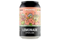 MONYO Lemonade Non-Alcoholic Carbonated Kraft Soft Drink with Strawberries and Lime 0,33 l