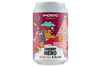 MONYO Cherry Hero Sour Cherry Ale Unfiltered Top-Fermented Beer with Sour Cherry 4,3% 330 ml