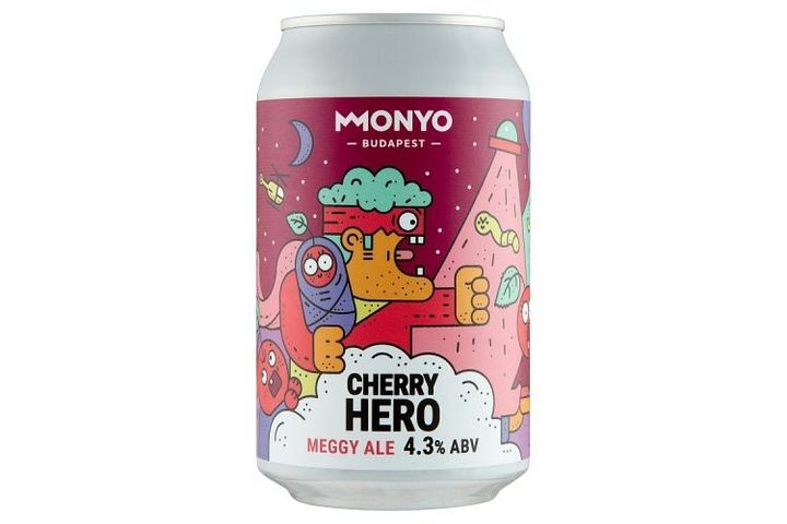 MONYO Cherry Hero Sour Cherry Ale Unfiltered Top-Fermented Beer with Sour Cherry 4,3% 330 ml