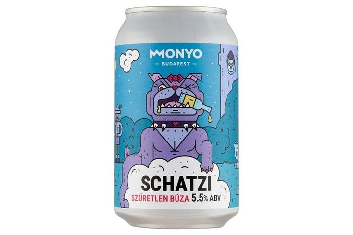 MONYO Schatzi bajor búza típusú hibrid erjesztésű szűretlen sör 5,5% 330 ml