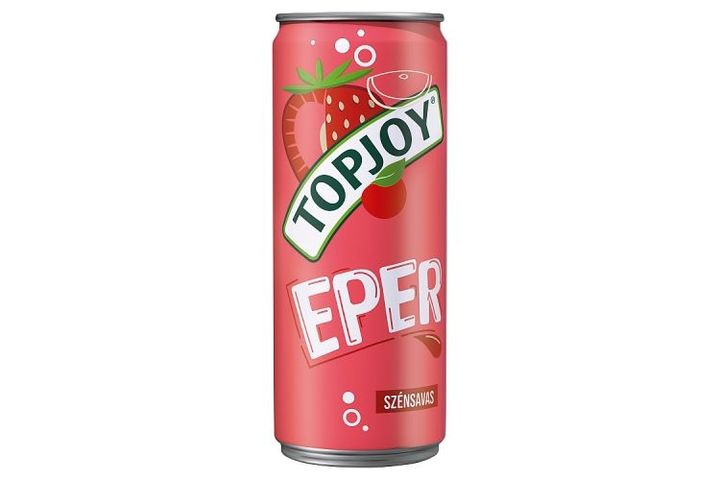 Topjoy Strawberry Flavoured Carbonated Drink 330 ml