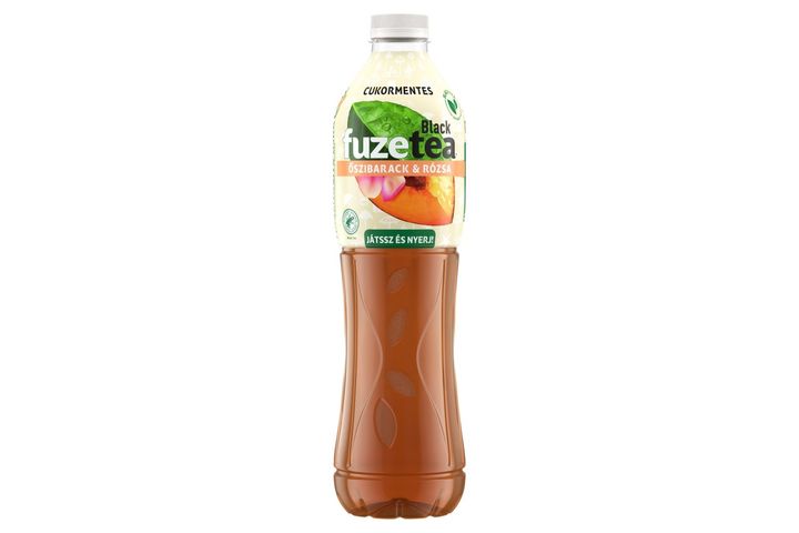 FuzeTea Energy-Free, Non-Carbonated Peach and Rose Flavored Soft Drink with Black Tea Extract 1,5 l