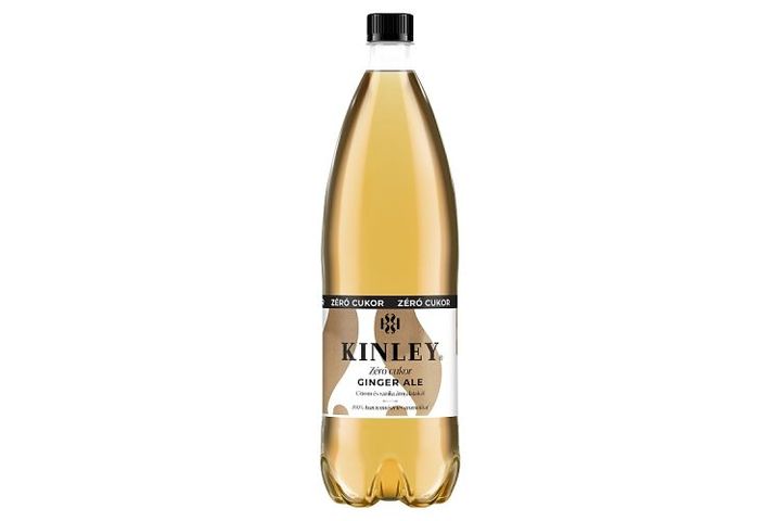 Kinley Ginger Ale Zero Sugar Energy-Free Carbonated Soft Drink with Sweeteners 1,5 l