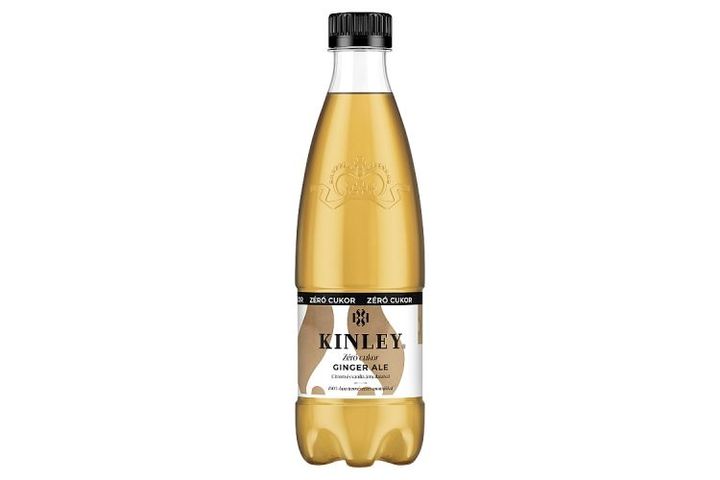 Kinley Ginger Ale Zéró cukor energiamentes szénsavas üdítőital édesítőszerekkel 500 ml