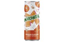 Mirinda Energy-Free Orange Flavoured Carbonated Soft Drink with Sweeteners 330 ml