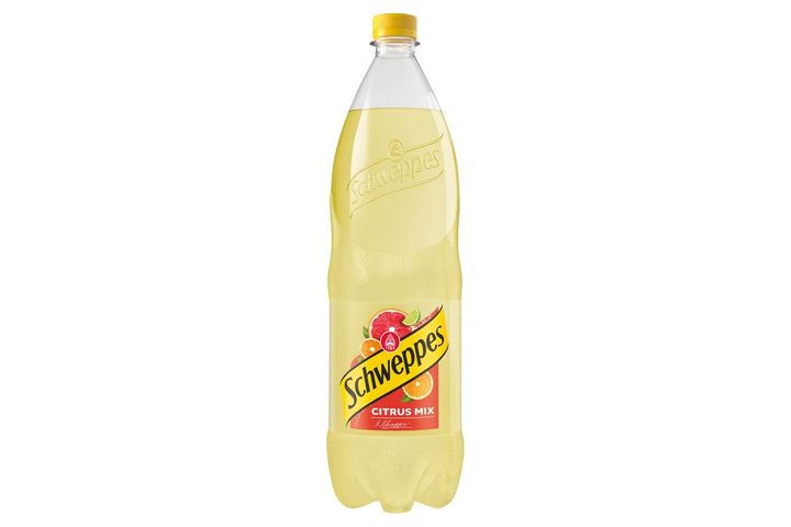 Schweppes Citrus Mix citrus ízű szénsavas üdítőital cukorral és édesítőszerekkel 1,5 l