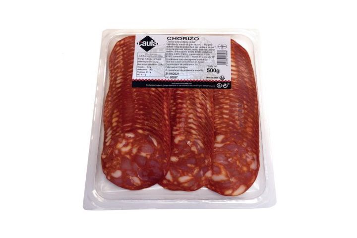 Caula chorizo extra sliced 500 g