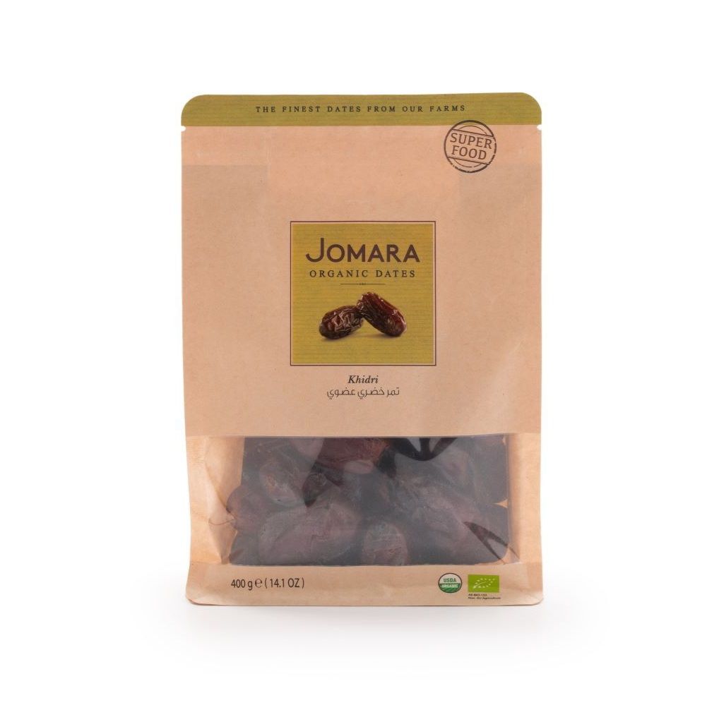 Buy Jomara Organic Khidri Dates Pouch, 400g Online in UAE | Talabat UAE