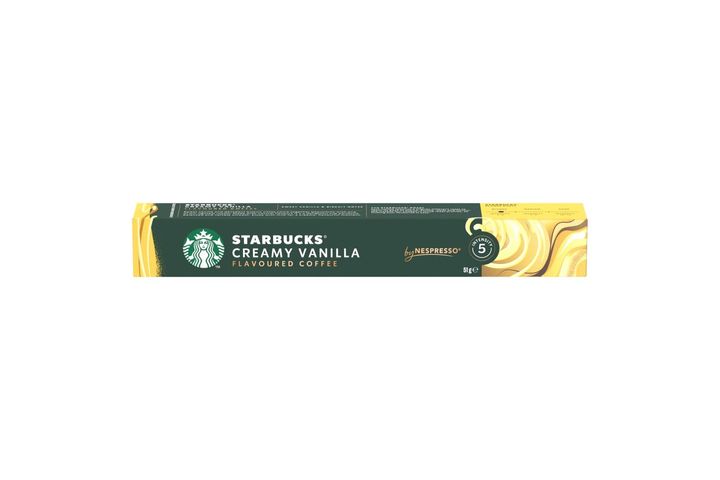 Starbucks by Nespresso Creamy Vanilla vaníliaízű őrölt pörkölt kávé 10 kapszula 51 g