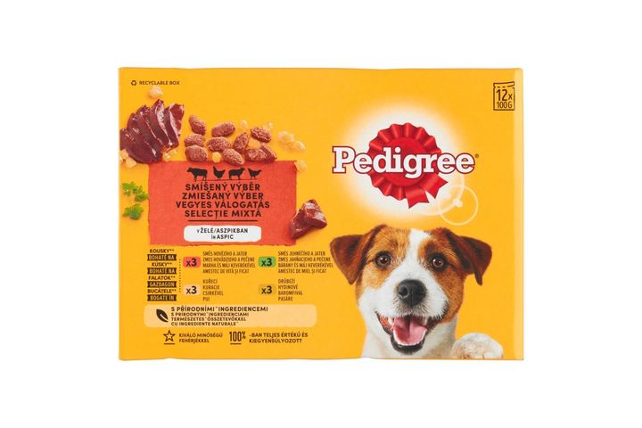 Pedigree Mixed Selection Complete Food for Adult Dogs with Mince 12 x 100 g (1,2 kg)