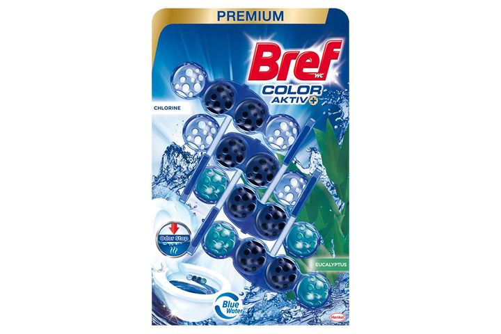 Bref Color Aktiv Chlorine/Eucalyptus Toilet Block 4 x 50 g (200 g)