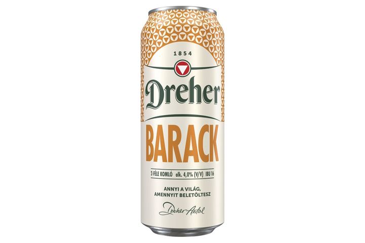 Dreher Peach Light Beer and Peach Flavored Drink Mix 4% 0,5 l