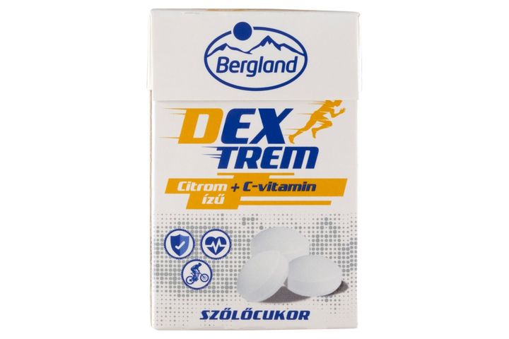 Bergland Dextrem Lemon Flavoured Dextrose Tablets with Vitamin C 40 g