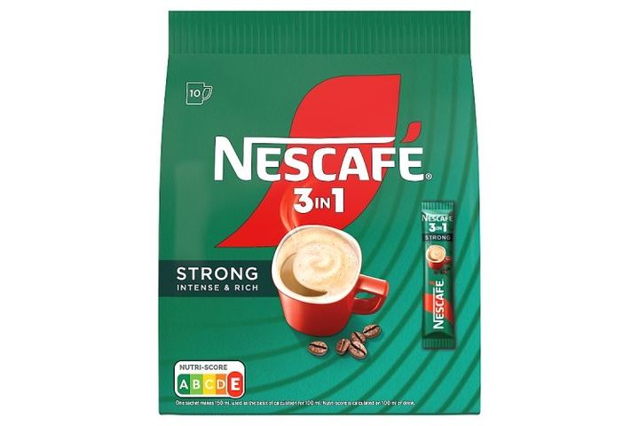 Nescafé 3in1 Strong azonnal oldódó kávéspecialitás 10 x 16 g (160 g)