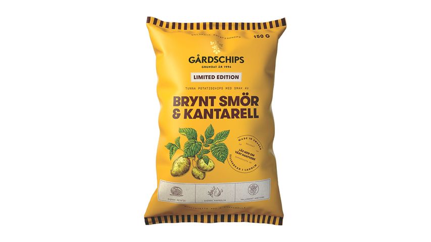 Gårdschips Browned Butter & Chanterelle 150g