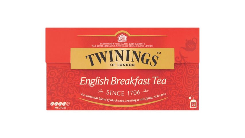 Twinings English Breakfast Black Tea 25 Tea Bags | 50g